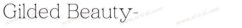 Gilded Beauty字体转换